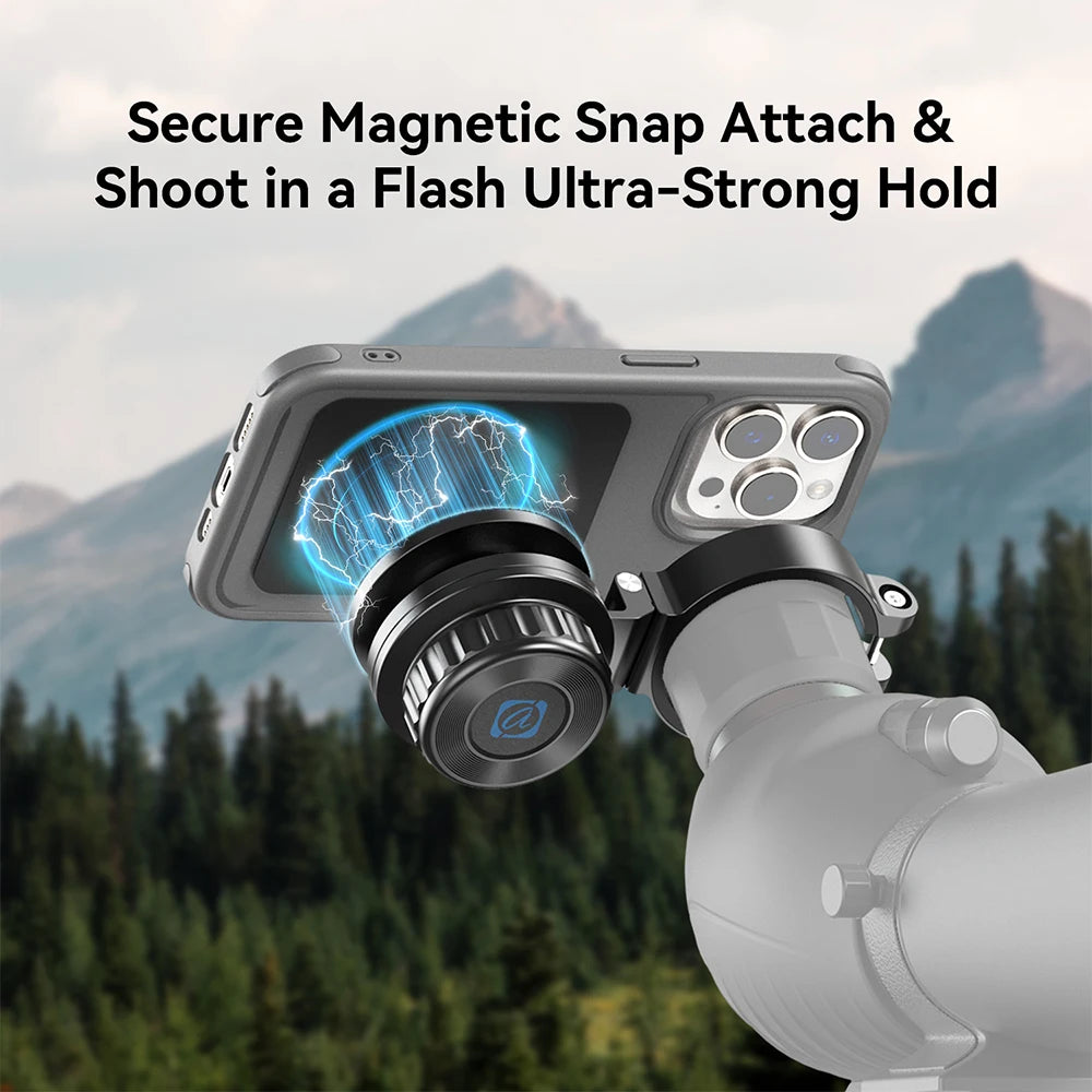 Adaptador Magnético APEXEL para Ocular de Telescopio y Celular