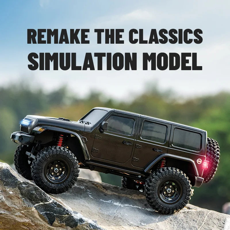 JJRC C8801 PRO 1/18 Coche Todoterreno con Suspensión 4WD Totalmente Proporcional, Coche RC Eléctrico, Modelo de Juguete para Niños, Regalo
