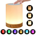 Lámpara de Mesa Táctil RGB Recargable USB con Luz Nocturna