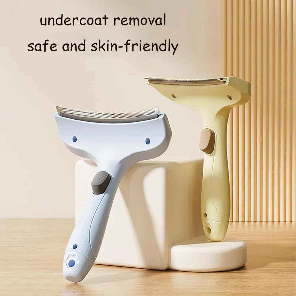 Peine Profesional Curvo para Mascotas, Cepillo Universal para Eliminar el Pelo Suelto de Perros y Gatos, Herramienta para Remover el Subpelo, Fácil de Usar