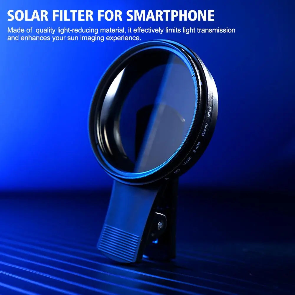 Filtro CPL y ND Ajustable para Teléfono Clip Universal 37/52mm