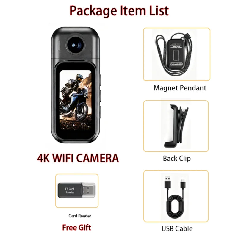Cámara Corporal X50 Pro 1080P para Ciclismo y Vlog