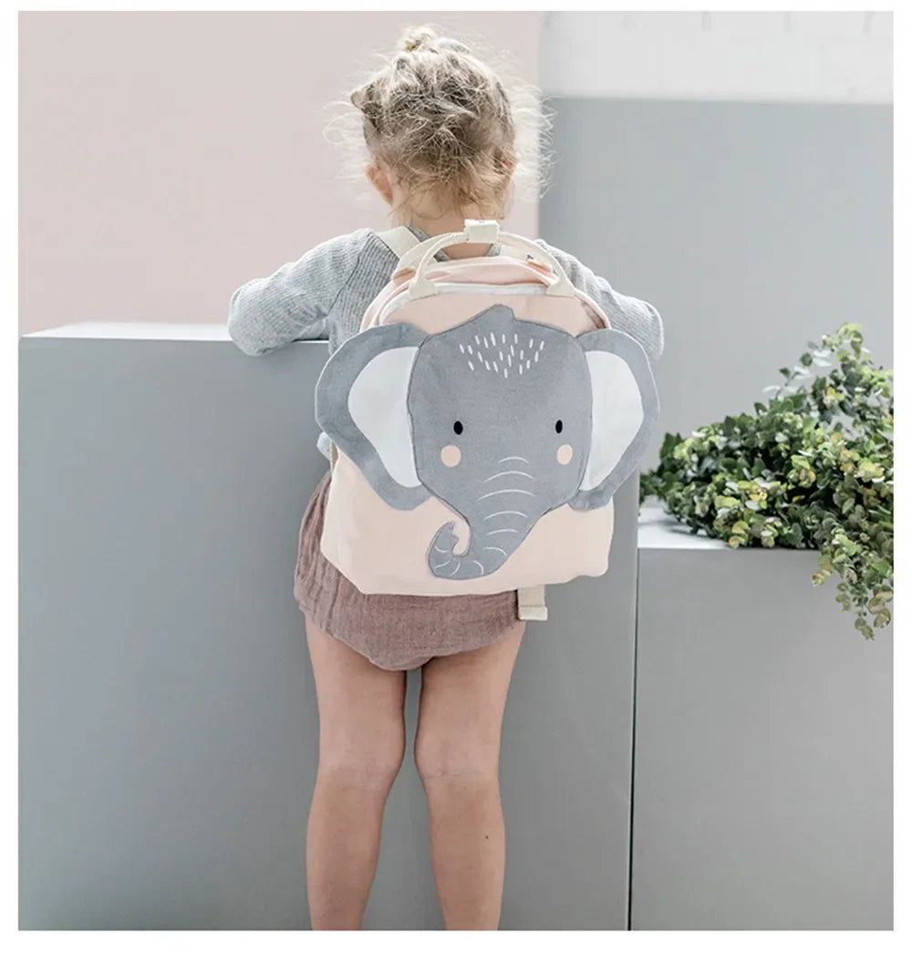 Mochila para niños, mochila escolar para niños pequeños, bonita mochila escolar para niños, bolso ligero para niño y niña, bolso de conejo, mariposa y León