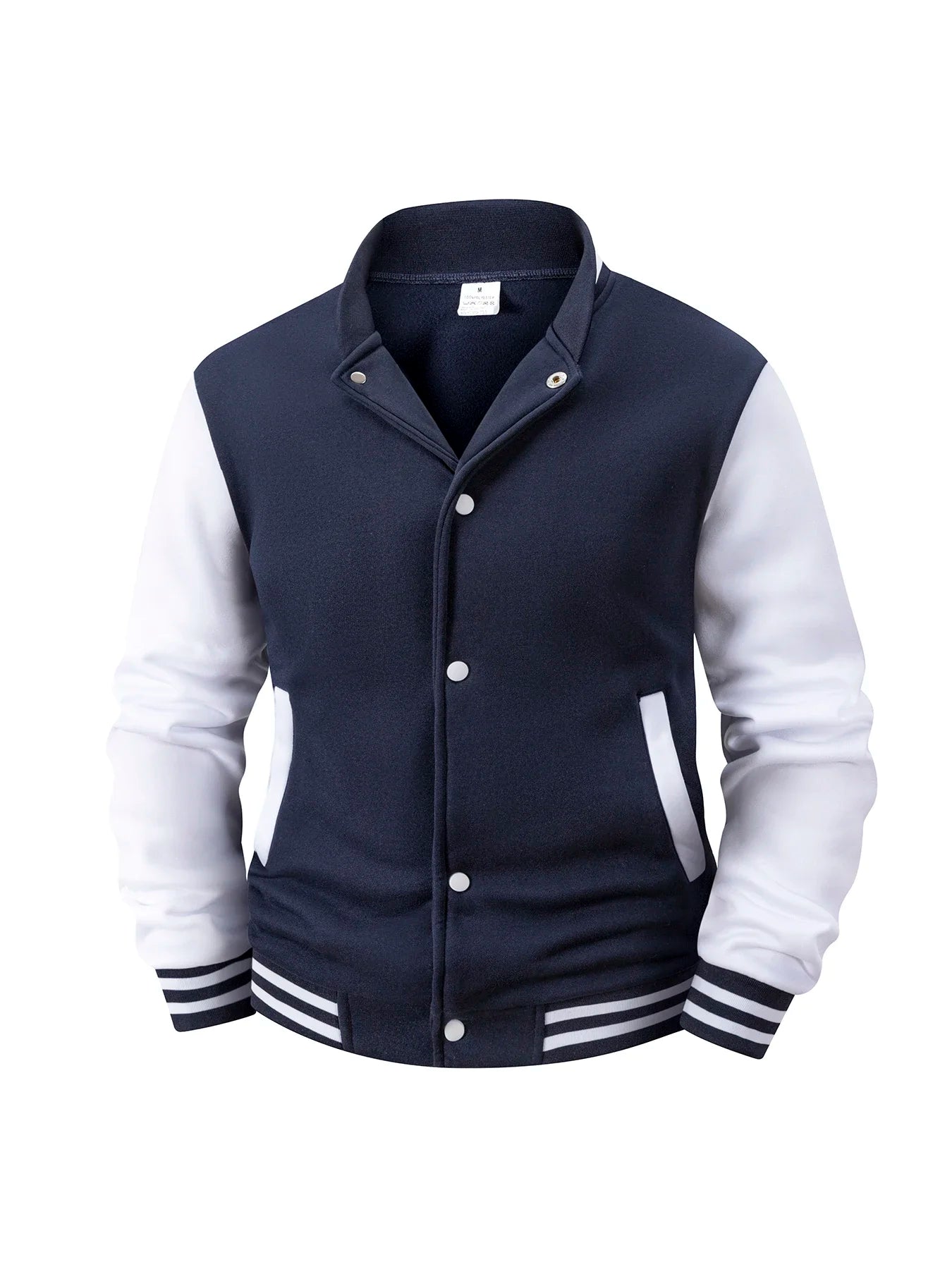 Chaqueta Universitaria de Béisbol para Hombre, Forro Polar, Retro