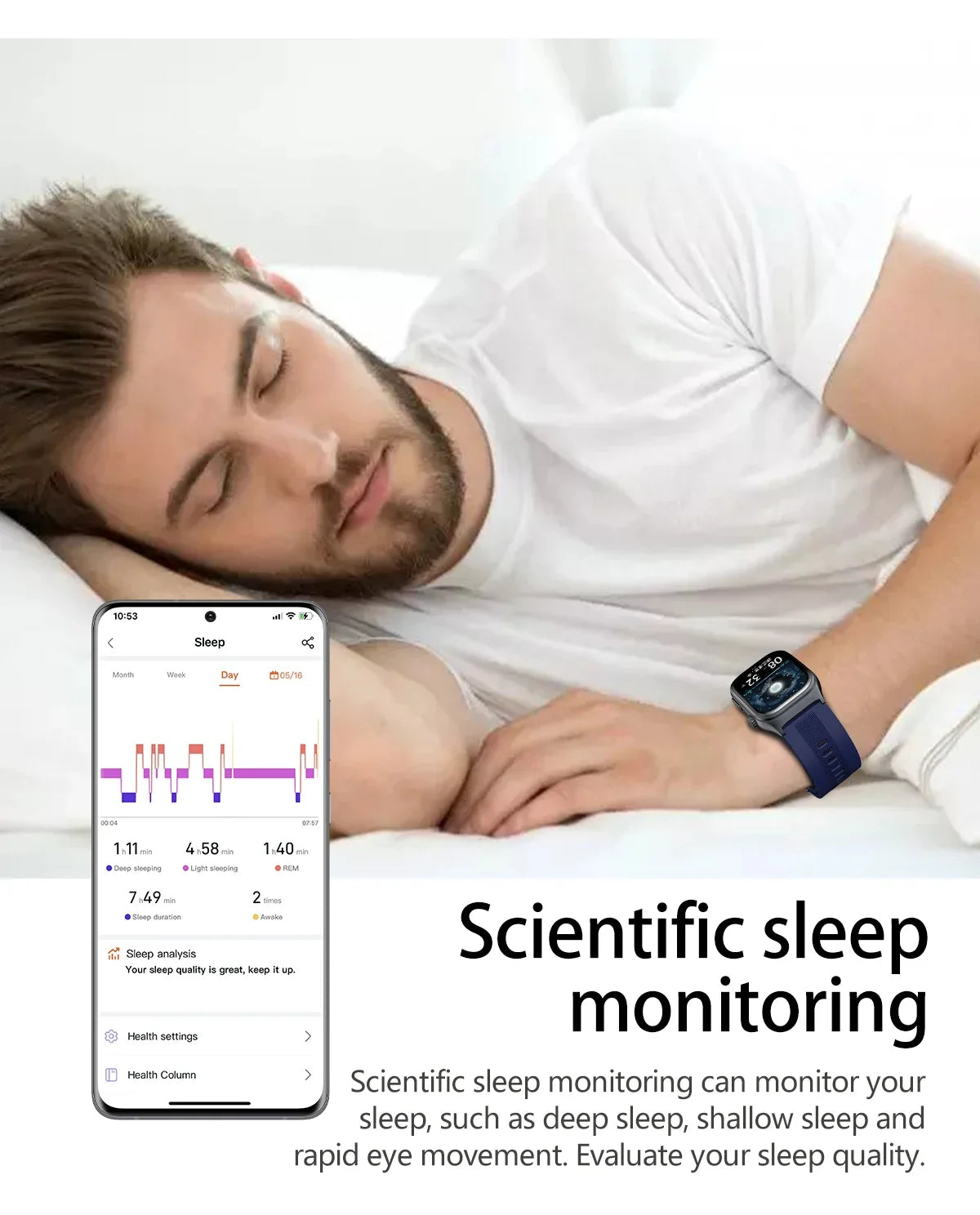 Reloj Inteligente ECG+PPG Enfermería NFC