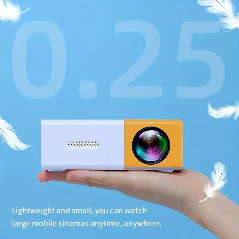 Proyector mini YG300 HD con conexión HDMI y USB para cine en casa