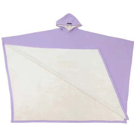Capa larga con capucha para mujer en color sólido