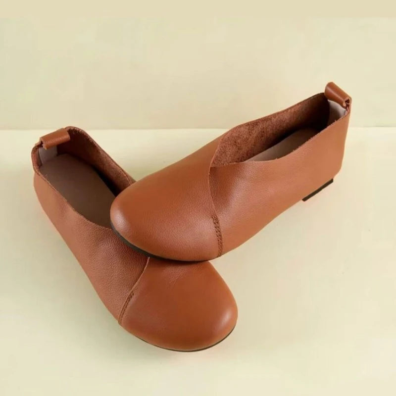 Zapatos Planos para Mujer, Ligeros y Transpirables, de Cuero Suave, Zapatos Casuales de PU para Caminar, para Uso Diario y para Ir al Trabajo