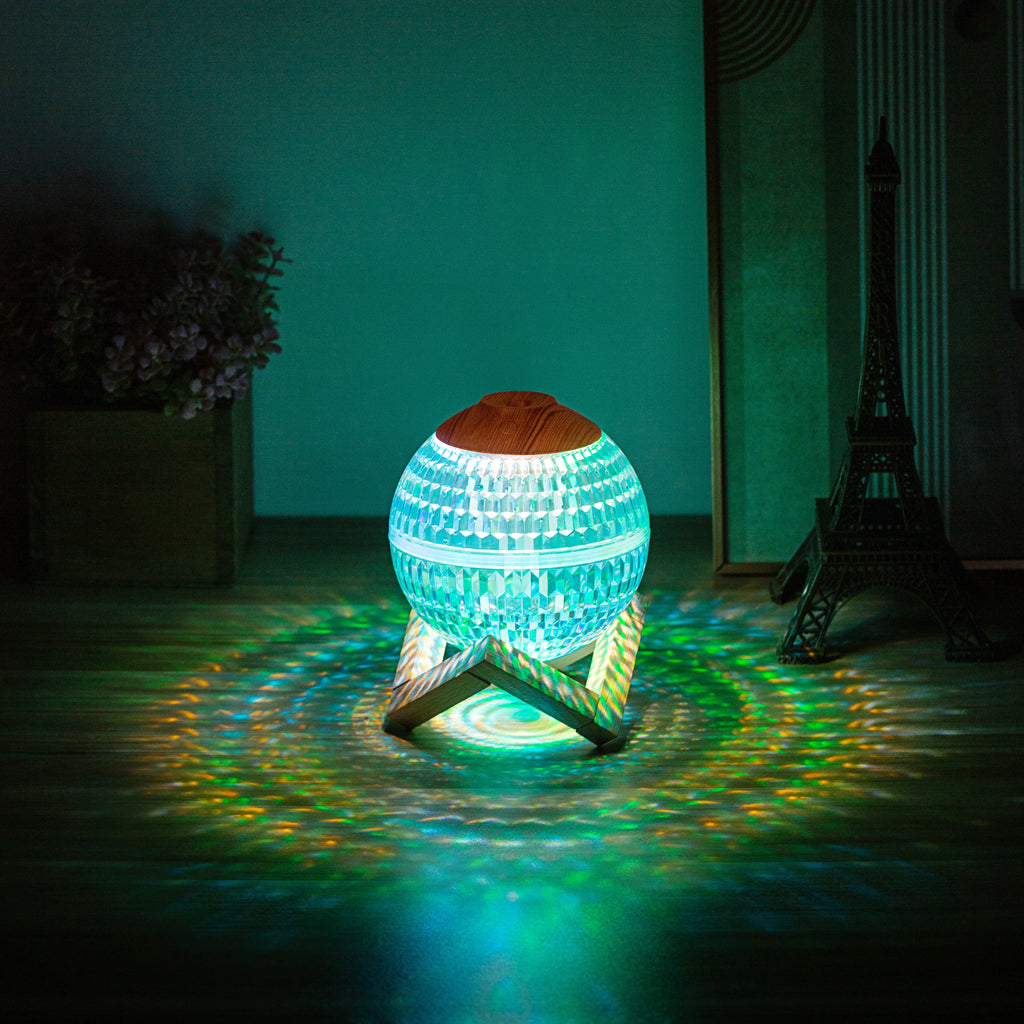 Humidificador Bola de Cristal con Luz Nocturna