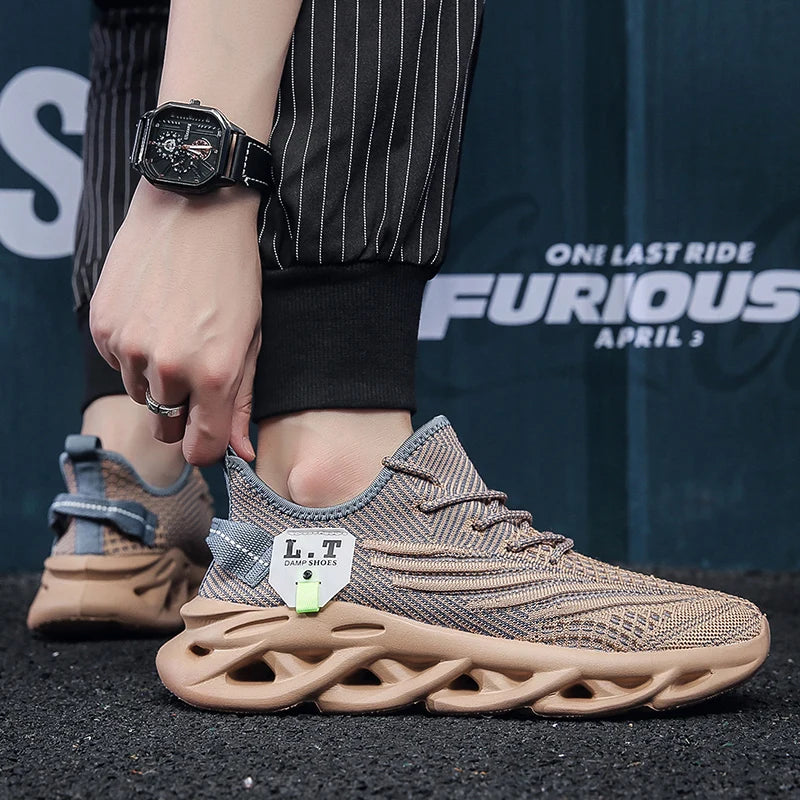 Zapatos deportivos informales de gran tamaño, zapatillas informales para hombre y mujer, nuevos zapatos impermeables para hombre, zapatos para correr ligeros, cómodos y transpirables