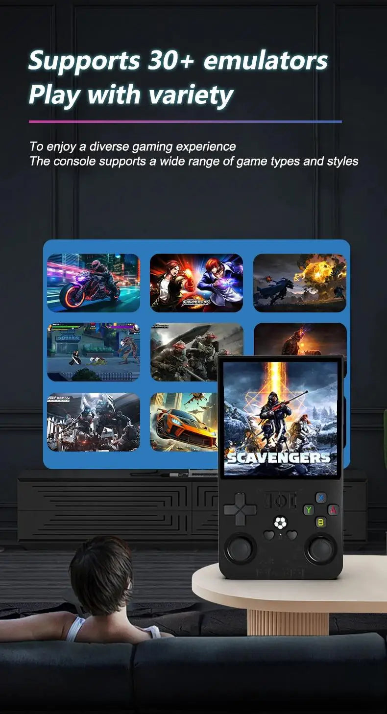 Consola de Videojuegos Retro R36MAX, Sistema Linux, Pantalla IPS 4.0 Pulgadas