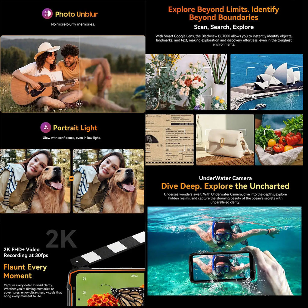 Blackview BL7000 5G — Smartphone Resistente 6,78" 120Hz 7700mAh Android 15