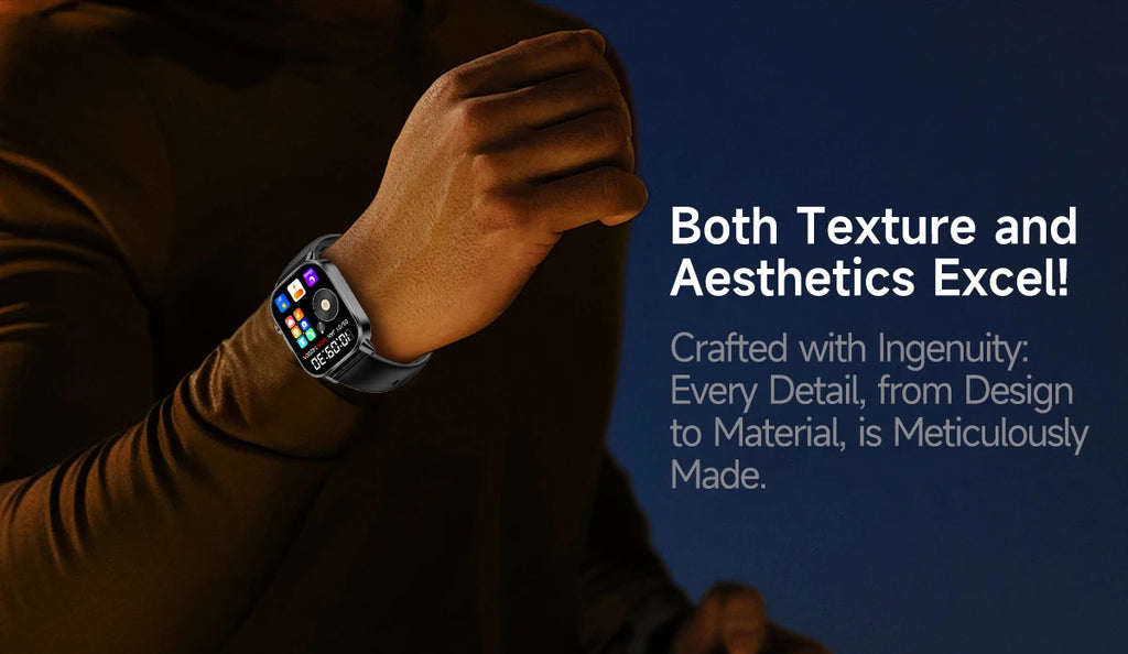Reloj Inteligente con Diagnóstico ECG, Oxígeno en Sangre y Pantalla AMOLED