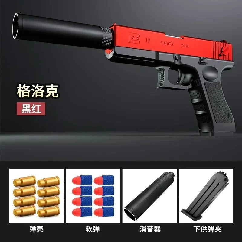 Pistola de Juguete Desert Eagle con Dardos de Espuma y Silenciador