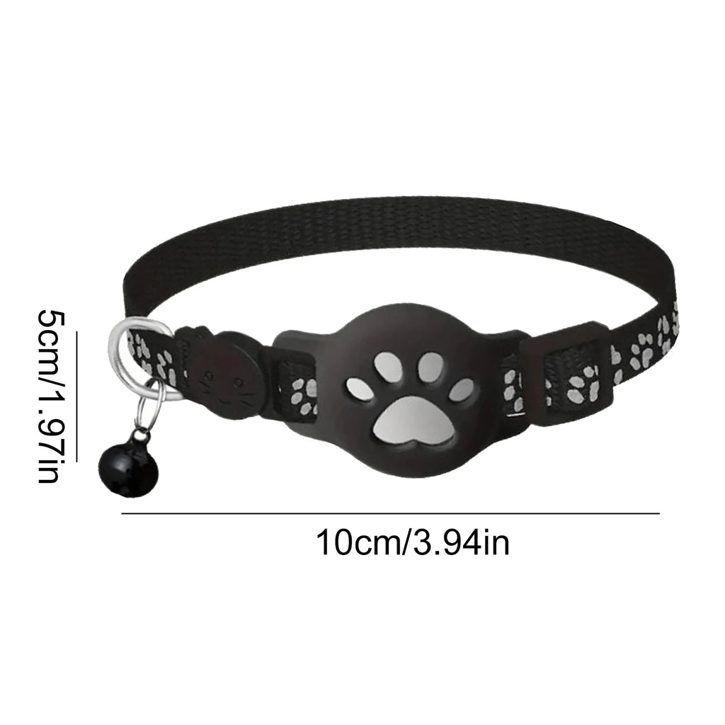 Localizador Electrónico de Mascotas para iOS y Android, Rastreador de Mascotas Impermeable con Campana, Solución de Rastreo, Collar Inteligente para Gatos Pequeños a Grandes