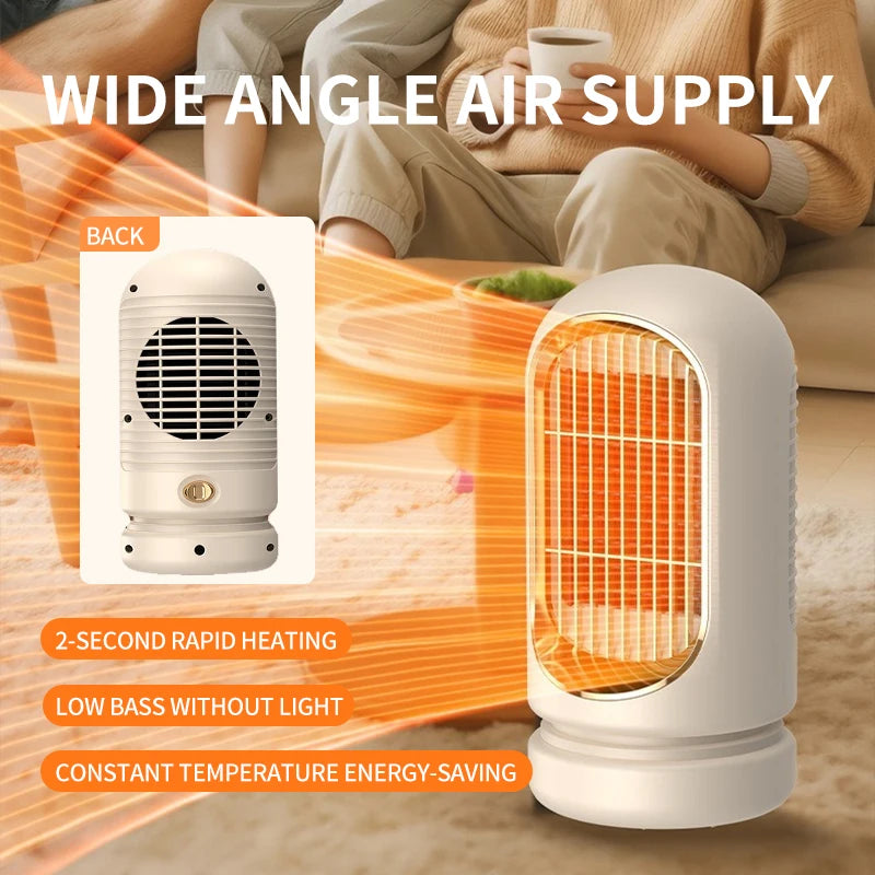 Calentador doméstico pequeño, temperatura constante duradera, añadir rápidamente seguridad y ahorro de energía, protección de apagado, calentador eléctrico