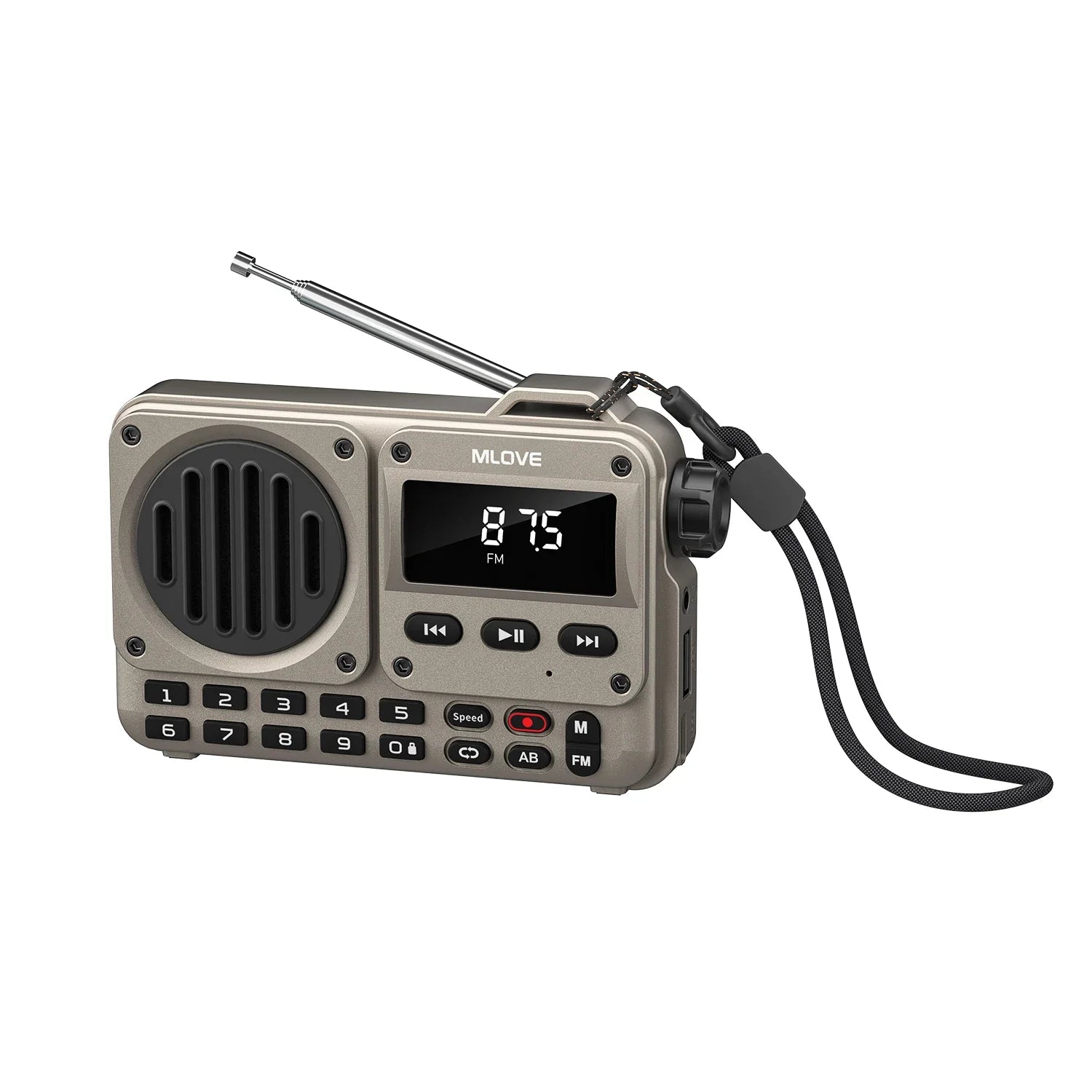 MLOVE BV800P Altavoz Bluetooth Radio FM MP3