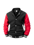 Chaqueta Universitaria de Béisbol para Hombre, Forro Polar, Retro