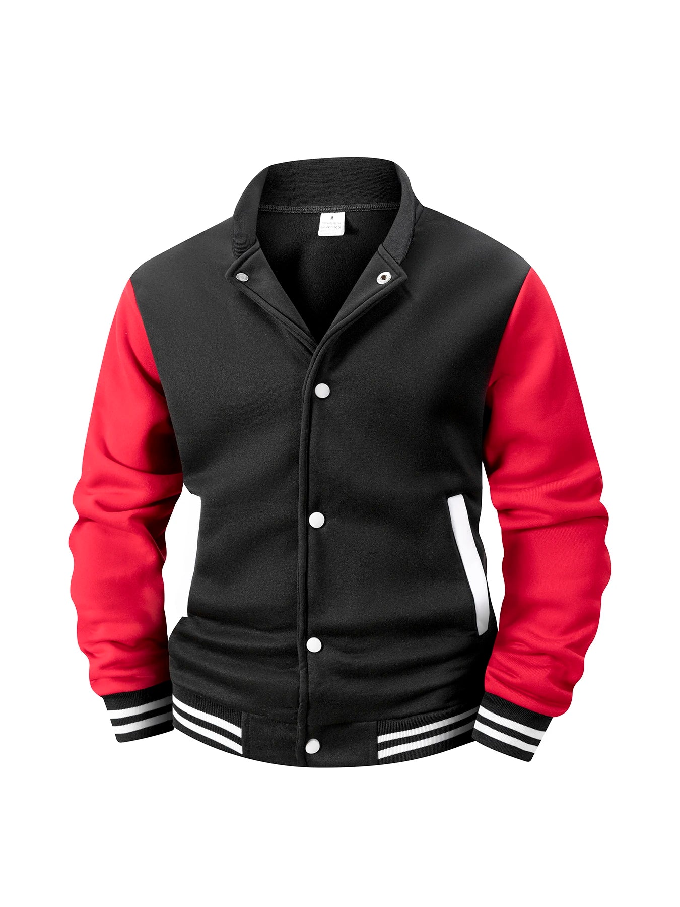 Chaqueta Universitaria de Béisbol para Hombre, Forro Polar, Retro