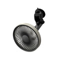Ventilador de Coche USB Doble Cabezal 360°