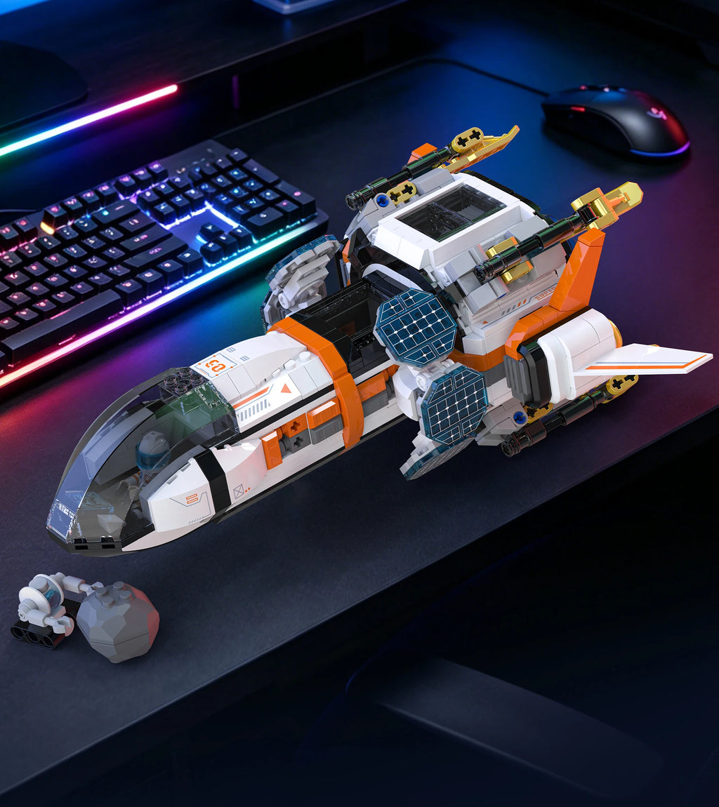 LL003 Serie Aeroespacial, Juguetes Creativos para el Hogar, Set de Bloques de Construcción de Naves Espaciales, Juguete Educativo para Niños, Regalo de Cumpleaños