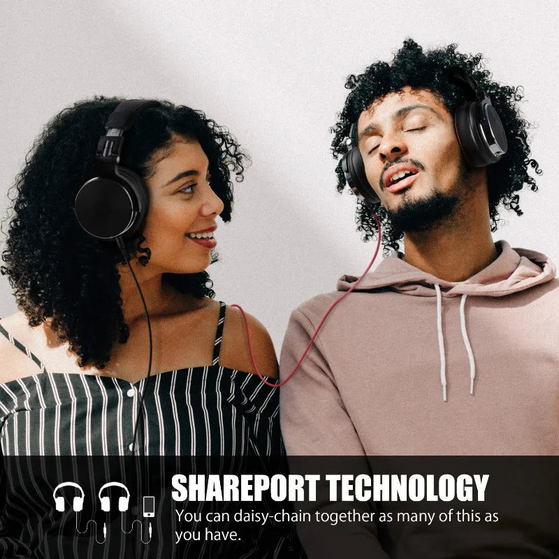 Oneodio con cable Profesional Estudio Auriculares Con microfono Estéreo Estudio Pro DJ Auricular Para El Teléfono de PC Ordenador sobre oreja monitora DJ cascos musica
