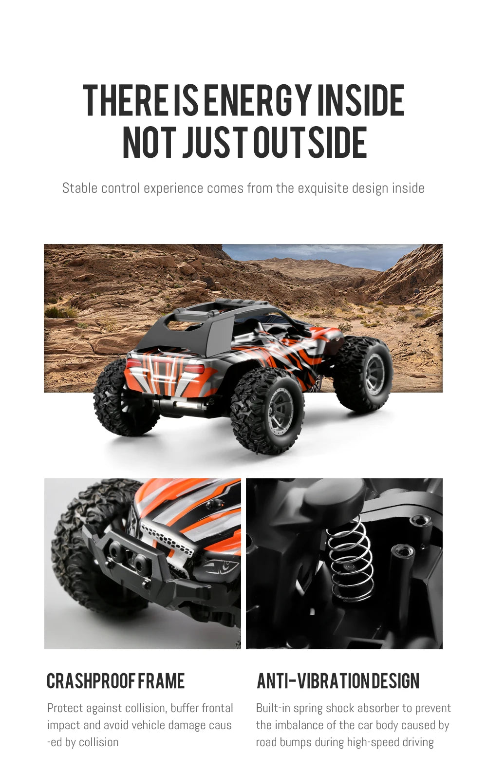 Mini coche RC 1:32, 20 km/h, alta velocidad, 2,4 Ghz, todoterreno, juguete de carreras y deriva, oruga de Control remoto para interiores/exteriores para niños