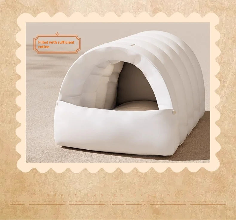 Cama Cueva para Gatos - Suave, Lavable y Antideslizante