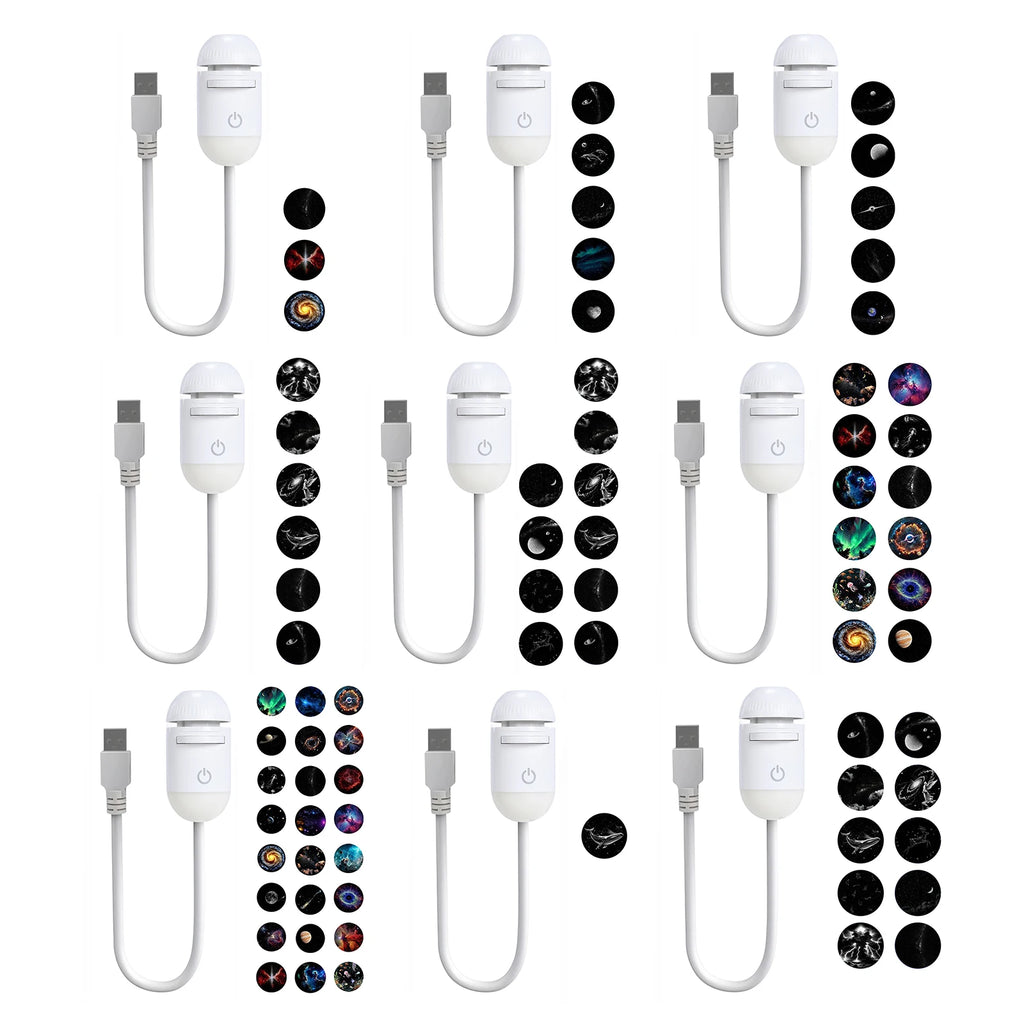 Mini Galaxy 360 2 en 1 °   Lámpara ambiental giratoria LED con proyección de cielo estrellado, proyector USB de galaxia, luz nocturna para fiestas, decoración del hogar con diseño de Saturno