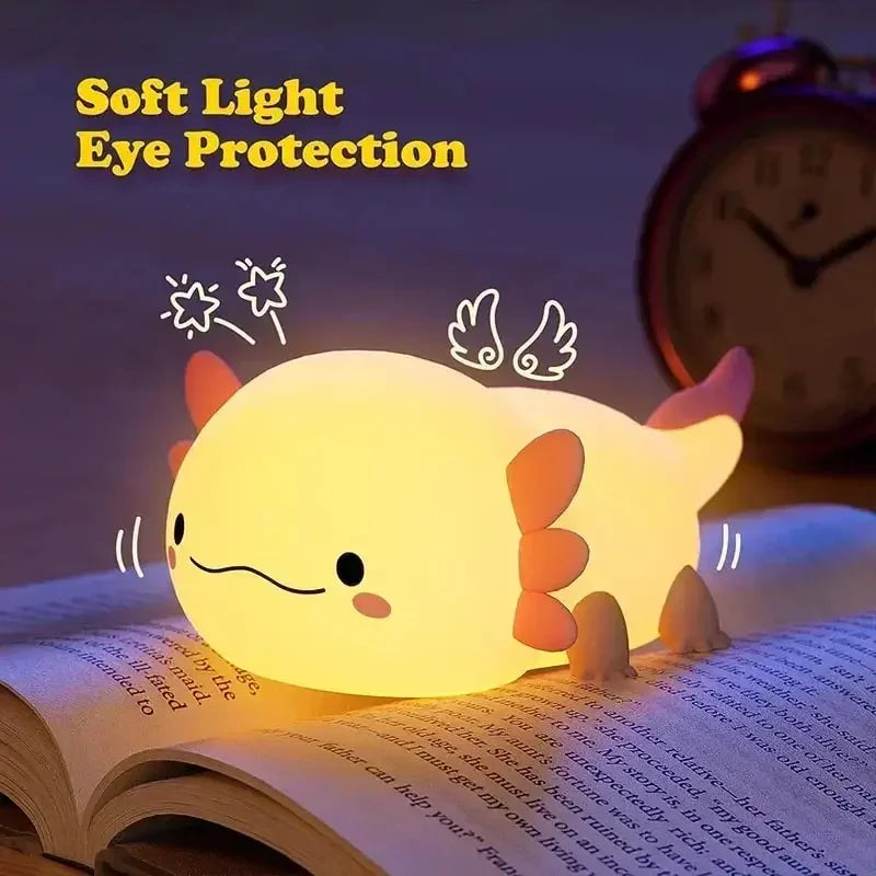 Luz nocturna de silicona suave: lámpara de noche regulable de 3 niveles con control táctil recargable por USB para guardería, niños, bebés y decoración de regalo