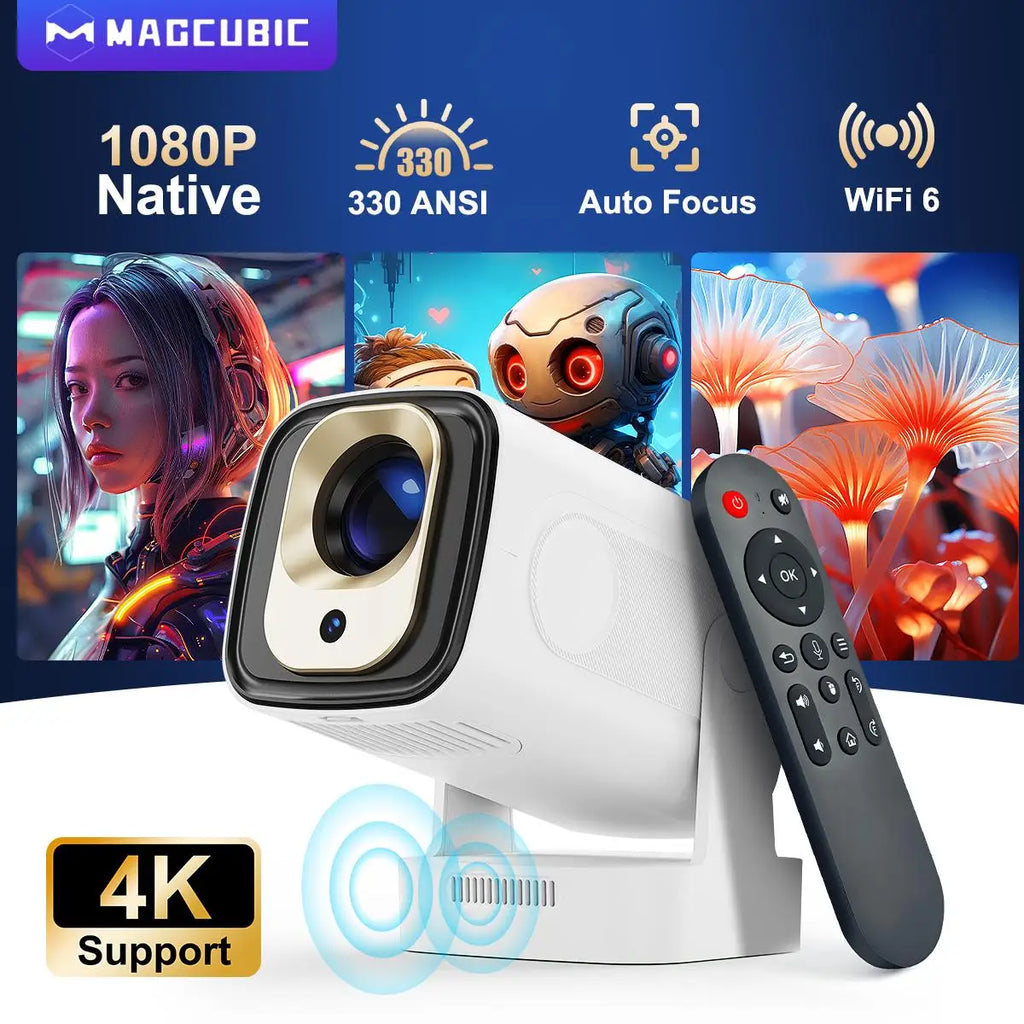 Proyector Magcubic HY310 con enfoque automático, 4K nativo y Android 11