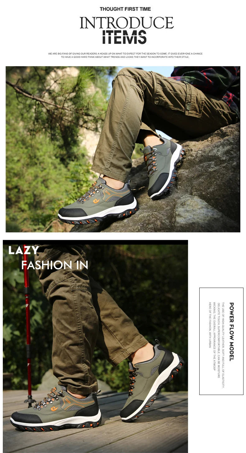 Zapatos informales de cuero para hombre, zapatillas deportivas para correr, Tenis ligeros para caminar, Otoño e Invierno