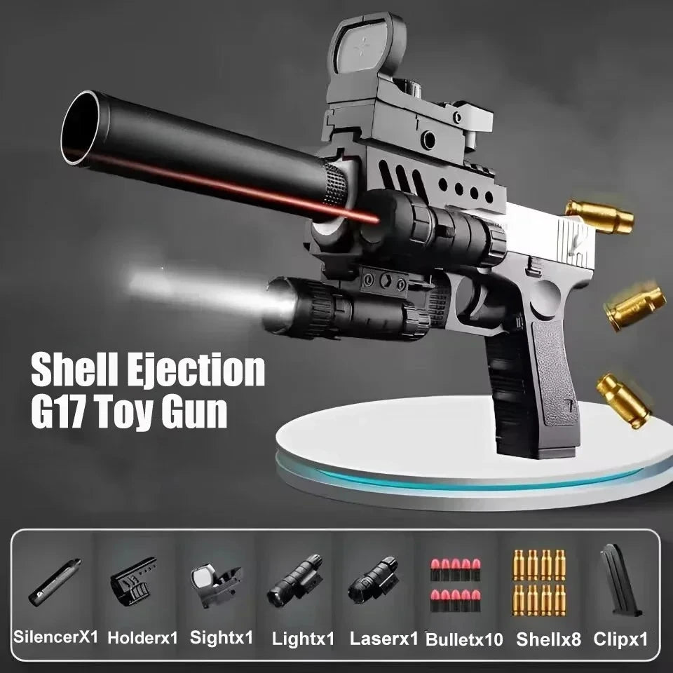 Pistola de Juguete Desert Eagle con Dardos de Espuma y Silenciador