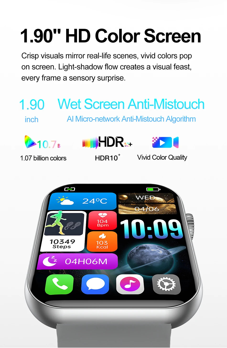Reloj Inteligente con IA de Voz, IP68 y Llamadas Bluetooth