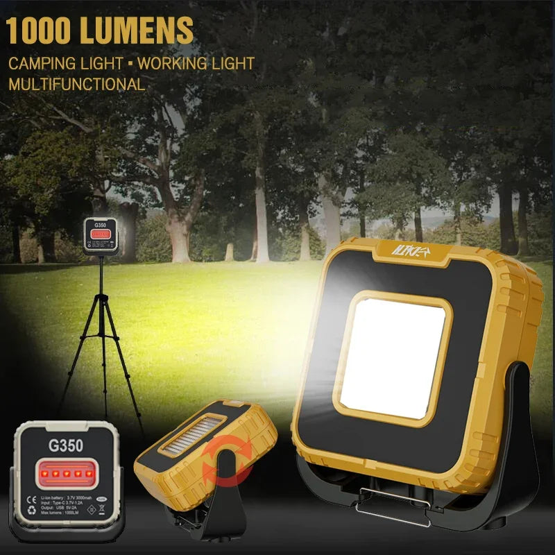 Foco LED Portátil Recargable para Exteriores