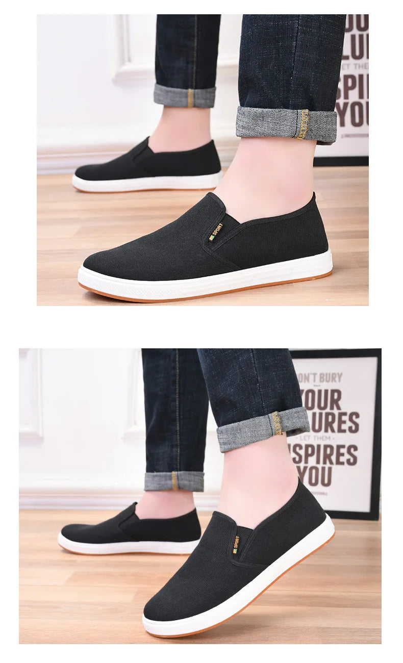 Zapatillas de Lona para Hombre sin Cordones | Livianas y Casuales