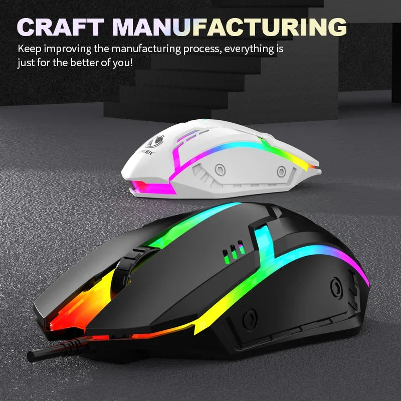 Limei S1 E deportes LED luminoso retroiluminado ratón con cable USB con cable para ordenador portátil de escritorio silencioso ratón para juegos de ordenador de oficina