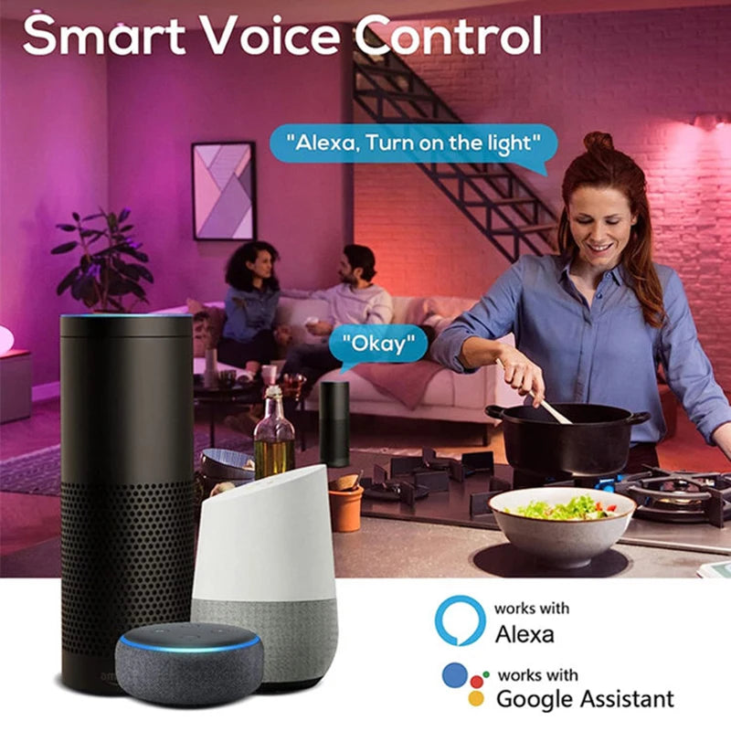 Lámpara de Pared Smart RGB Exterior Tuya Compatible Alexa
