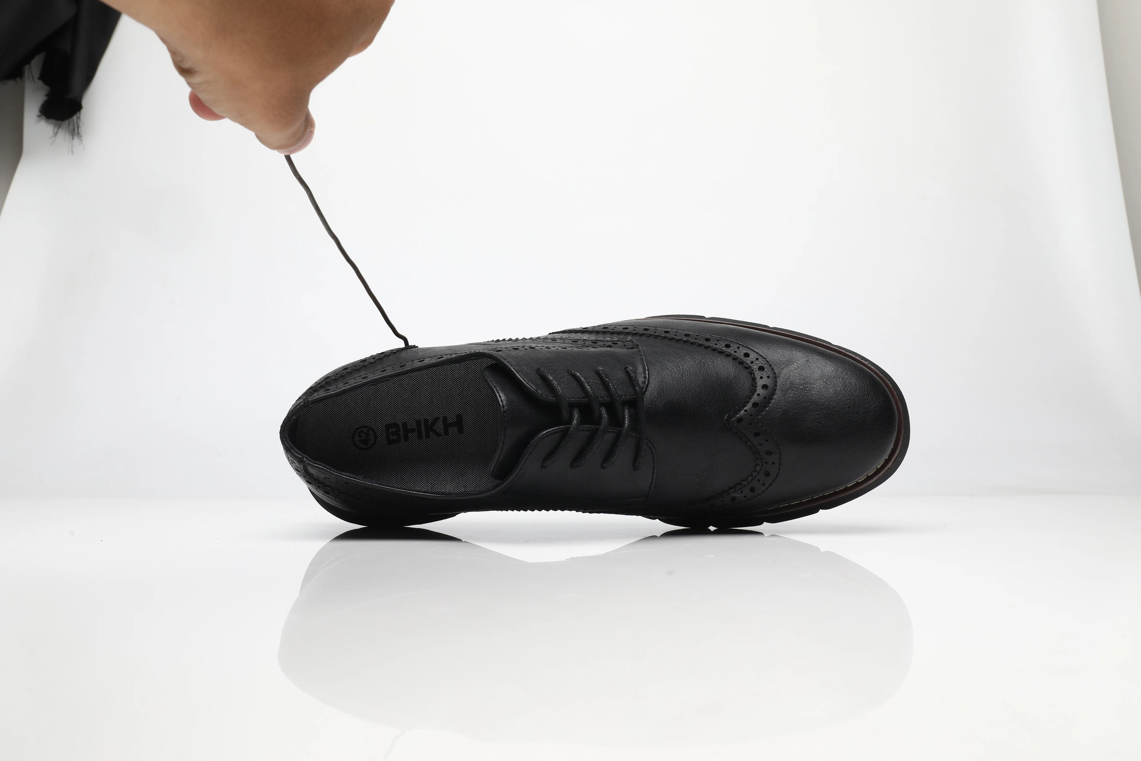 Zapatos Casuales de Cuero para Hombre con Cordones