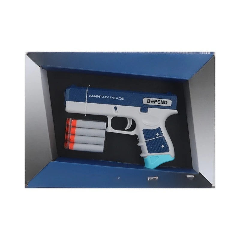 Lanzador de Dardos Suaves, Pistola de Juguete Realista, Pistola Manual de Dardos de Espuma, Juguete Interactivo de Tiro en Interiores con 8 Dardos Suaves