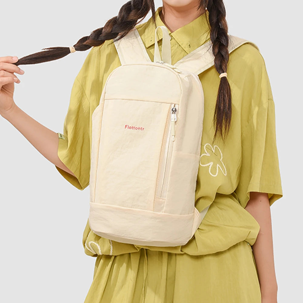 Mochila Pequeña de Nailon con Hebilla de Pecho para Exteriores
