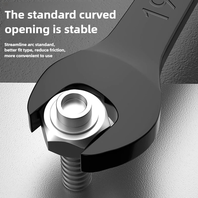 BAOLIAN Llave de trinquete de flor de ciruelo rápida direccional dual, herramienta de llave de doble uso de apertura pequeña automática de grado industrial