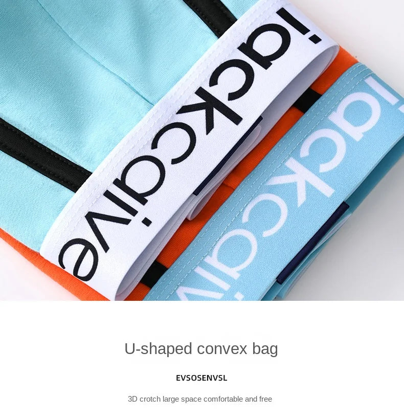 1 Uds. Ropa interior Boxer para hombre, calzoncillos sexis, Boxers de algodón, calzoncillos para hombre, pantalones cortos para hombre, lencería convexa en U, lotes al por mayor