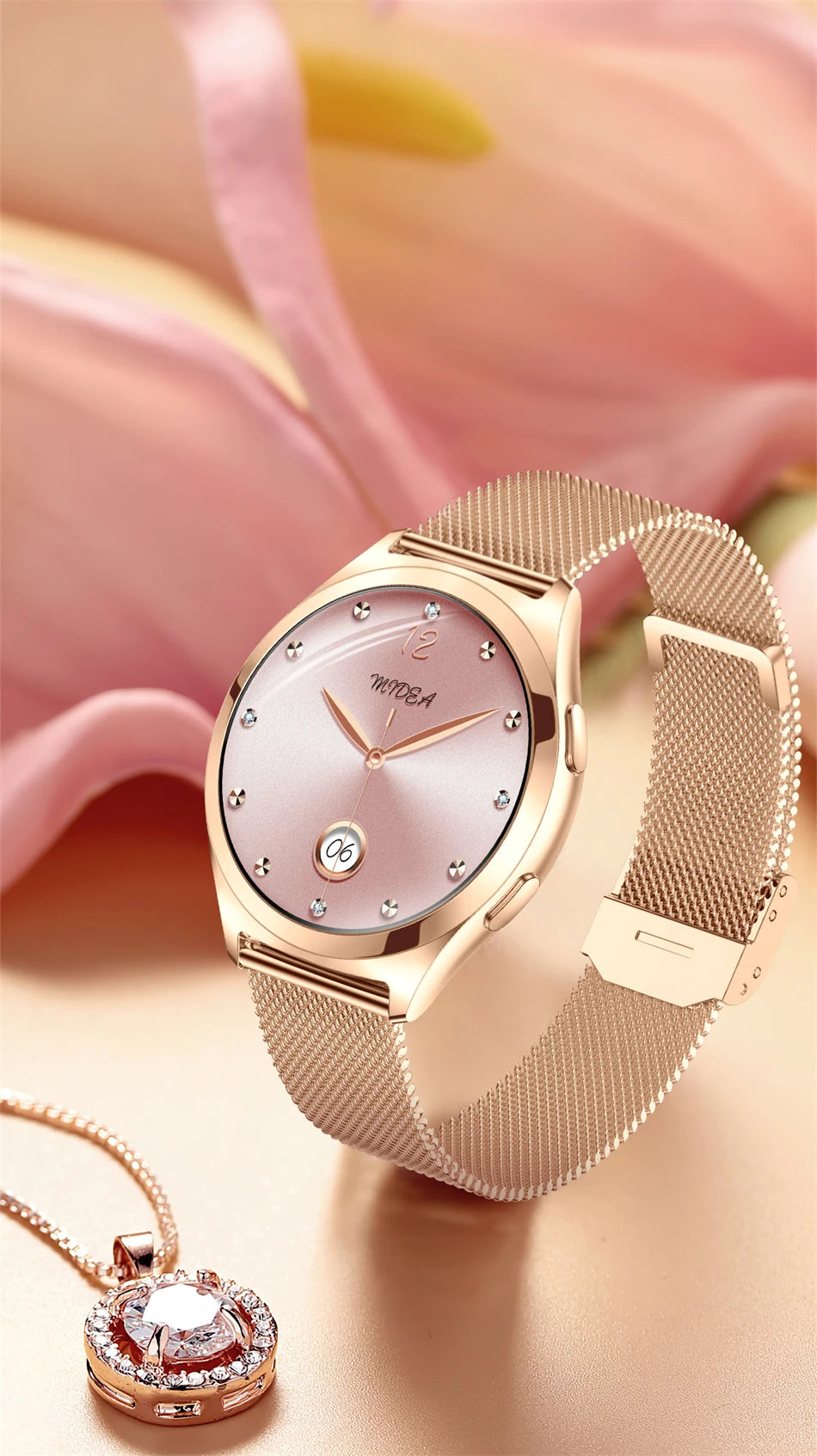 Smartwatch LIGE para mujer con pantalla HD 1,27" y monitor de salud