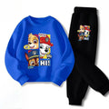 PAW Patrol Conjuntos de sudaderas con capucha informales para niños, jersey para niños y niñas, pantalón largo, traje de dos piezas, sudadera transpirable para niños