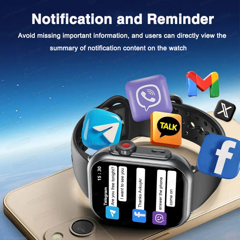 Para reloj IOS Ultra 2 SE hombres mujeres pulsera inteligente 1000mAh batería GPS AMOLED pantalla Bluetooth llamada deporte reloj inteligente impermeable
