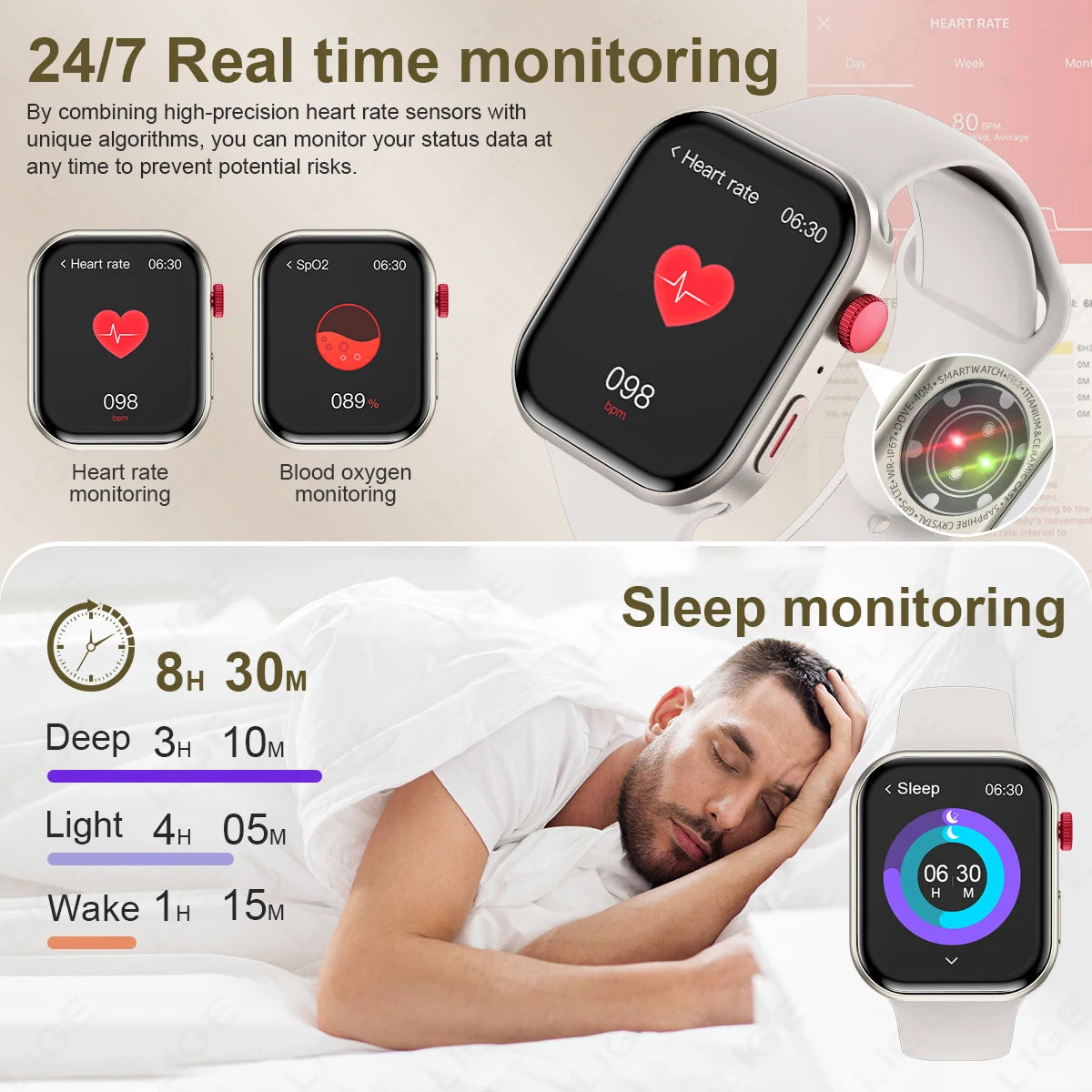 Reloj Inteligente Z03Pro con Bluetooth y Música