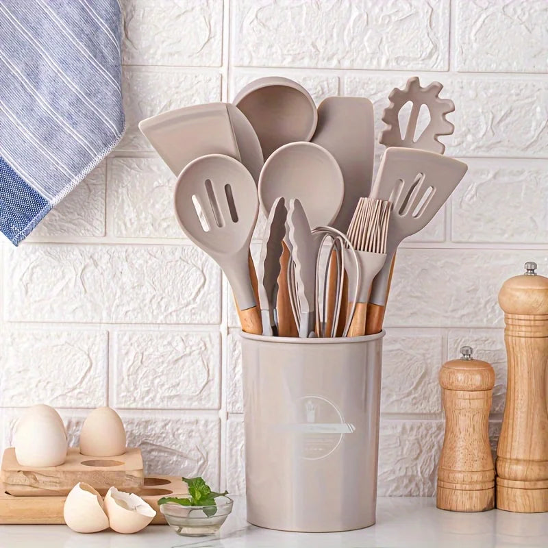 Set de Utensilios de Cocina de Silicona 12 Uds