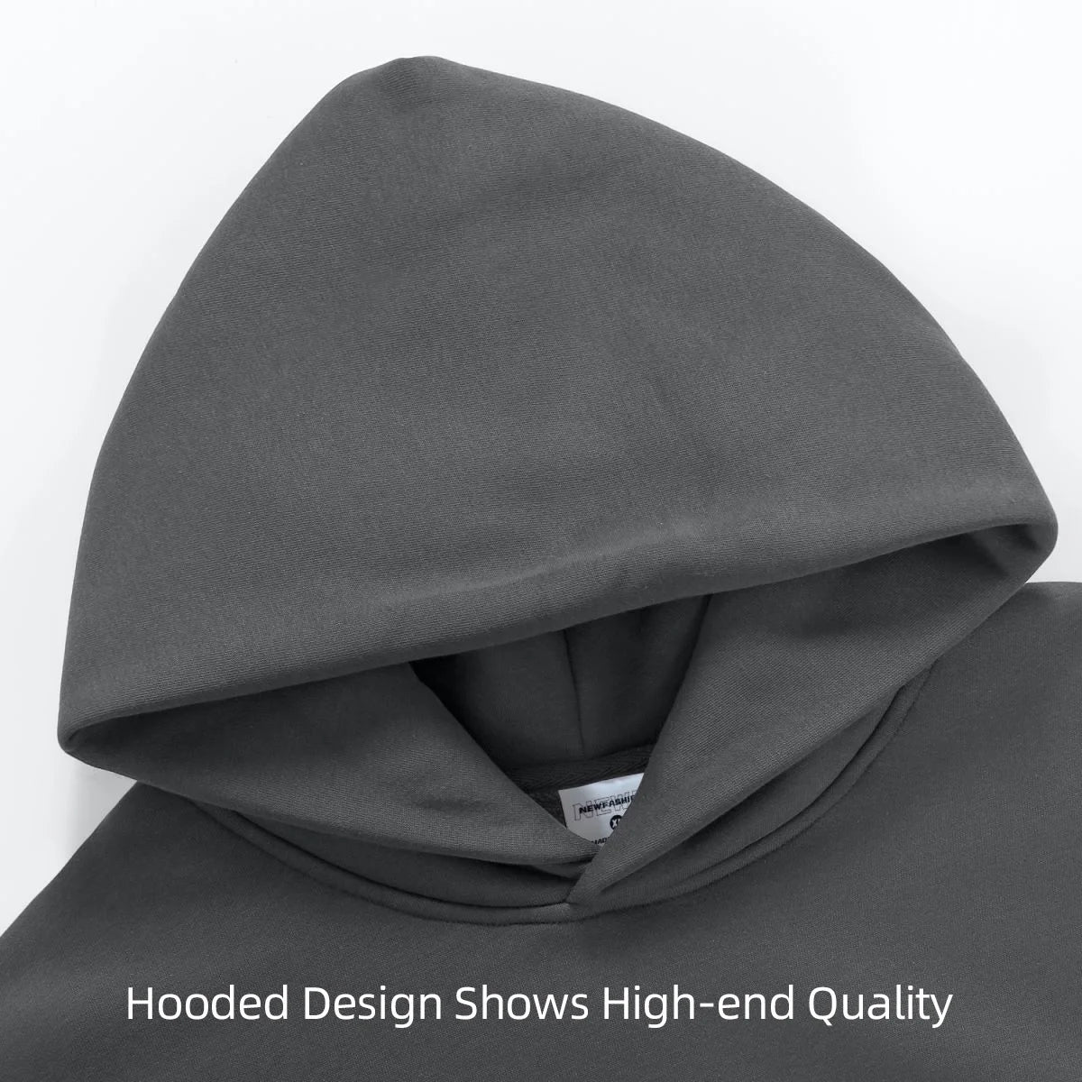 Sudadera con Capucha Pesada 480gsm, Algodón y Terciopelo