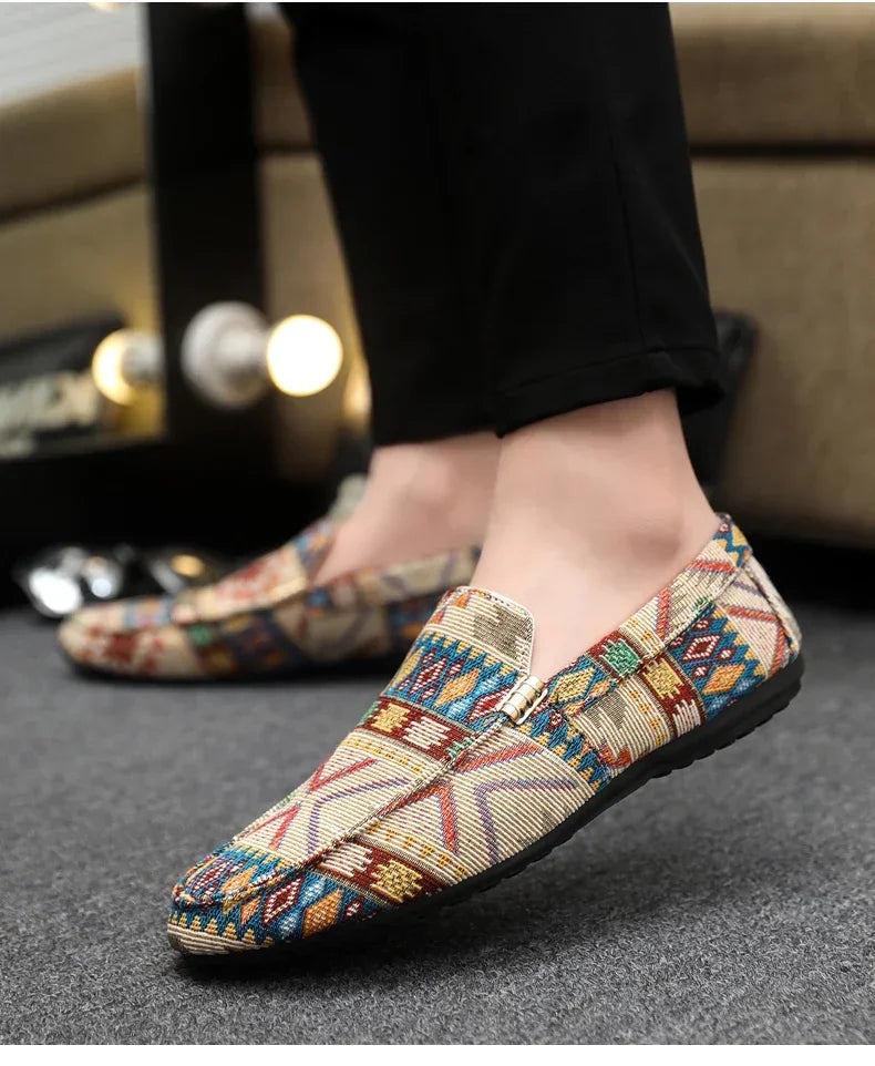 Zapatos informales de verano para hombre, mocasines transpirables para hombre, zapatos perezosos, zapatillas cómodas para caminar, zapatos planos antideslizantes para conducir